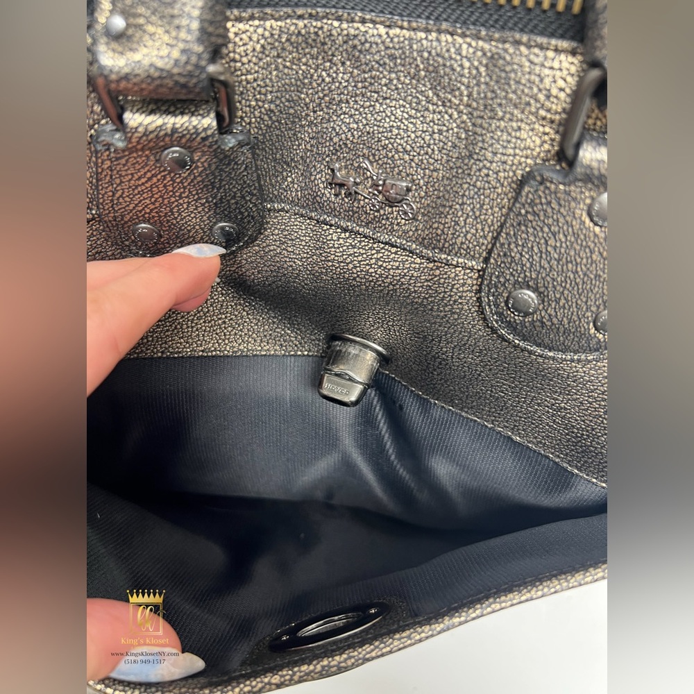 Coach Rhyder metallic satchel - Picture 4 of 16